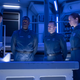 (l-r) Byron Mann as Admiral Nguyen, Martin Roach as Admiral Souther, Morgan Kelly as Manusco